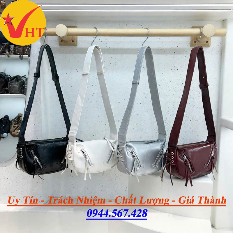 Túi Xách Khoác Vai Đeo Chéo Nữ Dải Khoá Phong Cách Hàn Quốc - Xưởng Túi Hiền Trâm