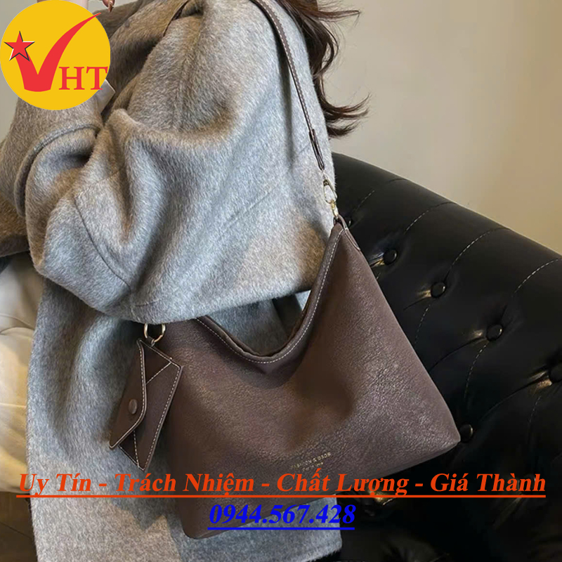 Set Túi Xách Nữ Da PU Mềm Mại Kèm Ví Phong Cách Hàn Quốc - Xưởng Túi Hiền Trâm